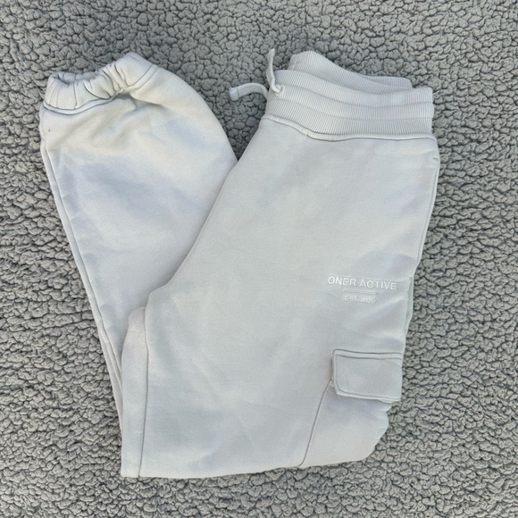 Oner oversized  Cream Cargo Jogger Pants - Picture 2 of 4